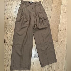 MO&CO WIDE LEG PLEATED TROUSERS